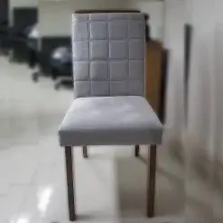 Cadeira Las Vegas Estofada Tecido Suede Minas Plac Foto Real