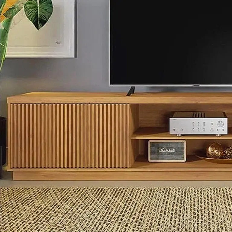 Rack Arezzo Mavaular 220cm para TV até 75 Polegadas 2 Portas