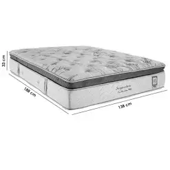 Colchao Imperatore Casal de Molas Ensacadas 33x188x138 Herval Medidas