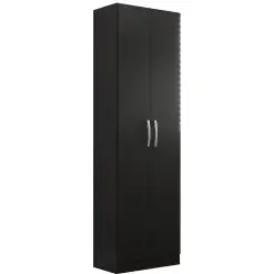 Armario Multiuso Milao com 2 Portas e 4 Prateleiras Evidencia Preto