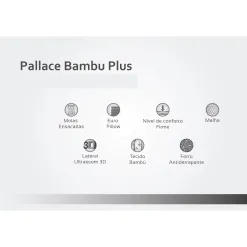 Colchao Pallace Bambu Casal com Molas Ensacadas 32x188x138 Herval Caracteristicas