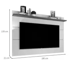 Painel Vivare 180cm para TV até 72 Polegadas Valdemóveis Medidas