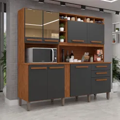Armario de Cozinha Antonela 8 Portas 2 Gavetas Imop