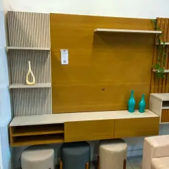 Painel Montana Para TV Ate 65 Polegadas Valdemoveis Cinamomo Off White Foto Real