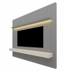 Painel Nobre Com Nicho 230cm para TV ate 85 Polegadas com LED
