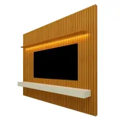 Painel Nobre Com Nicho 230cm para TV ate 85 Polegadas com LED Gelius