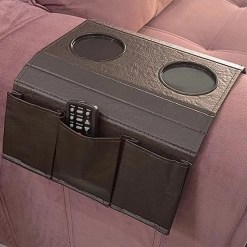 Porta Copos para Sofa com 3 Compartimentos