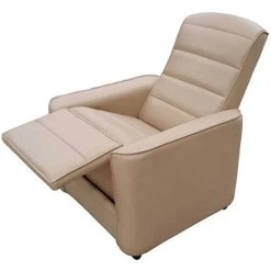 Poltrona Stela em Corino Reclinavel Delare Bege