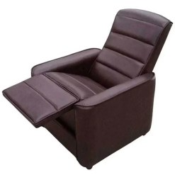Poltrona Stela em Corino Reclinavel Delare Marrom