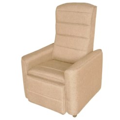 Poltrona Stela em Linho Reclinavel Delare Bege