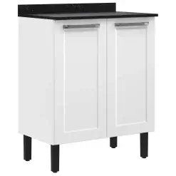 Balcao Florenca 70cm 2 Portas Itatiaia Branco
