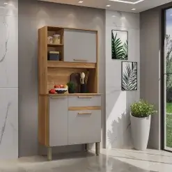 Armario de Cozinha Lia 3 Portas 1 Gaveta Salleto