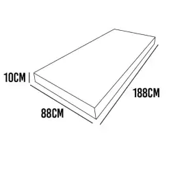 Colchao 88x188 Solteiro Espuma D20 Medidas