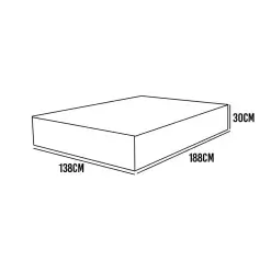 Colchao Toronto Ecotec Casal Molas Ensacadas 30x188x138 Medidas