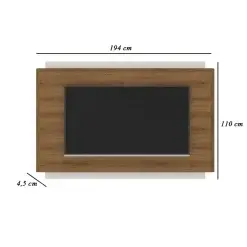 Painel Channel para TV ate 65 Polegadas Fabrimoveis Nature Off White Medidas