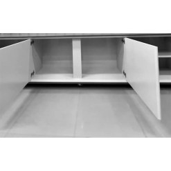Rack Thor 220cm 2 Portas para TV ate 75 Polegadas EDN Cedro Off White Interno