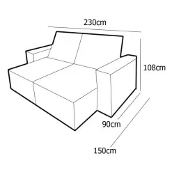 Sofa Atlanta 4 Lugares Retratil e Reclinavel 230cm Tecido Veludo Uniao Medidas