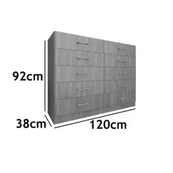 Comoda Caribe 10 Gavetas Fellicci Medidas