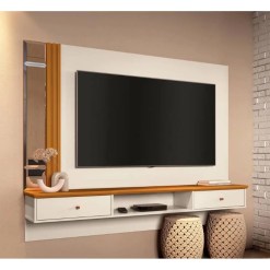 Painel Arezzo EDN para TV ate 55 Polegadas 2 Portas Off White Cedro