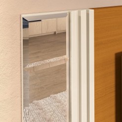 Painel Arezzo EDN para TV ate 55 Polegadas 2 Portas Off White Cedro Detalhe