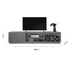 Rack Arezzo Mavaular 180cm para TV ate 75 Polegadas 2 Portas Naturalle Medidas