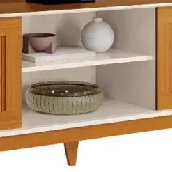 Rack King Para TV Ate 65 Polegadas 2 Portas Ripado Em Impressao 3D EDN Detalhe