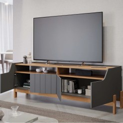 Rack Moema Para TV Ate 70 Polegadas 4 Portas Permobili Interno