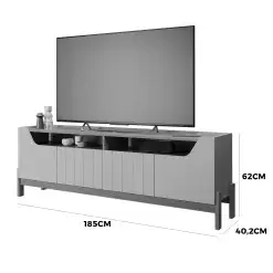 Rack Moema Para TV Ate 70 Polegadas 4 Portas Permobili Medidas