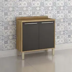 Balcao Paris 80cm 2 Portas Para Cozinha Salleto