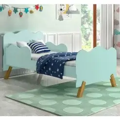 Mini Cama Infantil Angel Com Pes Retro E Protecao Lateral VJ