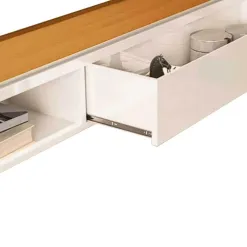 Painel Arbo Com Nicho 180cm Para TV Ate 75 Polegadas EDN Detalhe Gaveta