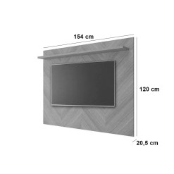 Painel Volpi Para TV Ate 55 Polegadas Permobili Nature Medidas