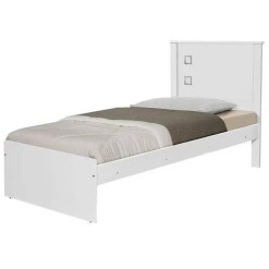 Cama Barcelona Sem Cama Auxiliar Solteiro Tebarrot Branco