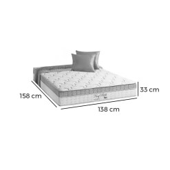 Colchao King Best Casal Molas Ensacadas 33x188x138 Anjos Medidas