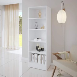 Estante Livreiro Mirage Com 4 Prateleiras Viero Branco