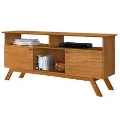 Rack Amsterda Para TV Ate 50 Polegadas 2 Portas Tebarrot Cor Nature