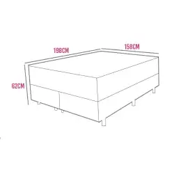 Base Box Bipartida Com Colchao Toronto Ecotec Queen Molas Ensacadas 62x198x158 Medidas