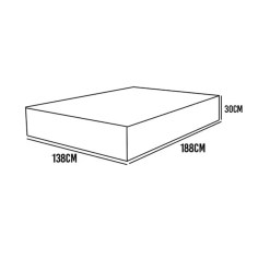 Colchao Dom Helio Casal Molas Ensacadas 30x188x138 Ecotec Medidas