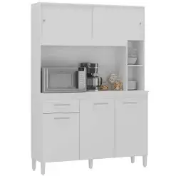 Armario De Cozinha Ceara 5 Portas 1 Gaveta Atualle Branco