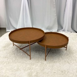 Conjunto Decor Mesa De Centro 600 E 700 Patrimar Whisky Foto Real