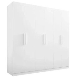 Guarda Roupa Colibri Casal 6 Portas 6 Gavetas D Doro Branco