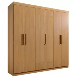 Guarda Roupa Colibri Casal 6 Portas 6 Gavetas D Doro Cinamomo