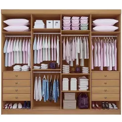 Guarda Roupa Daymond Casal 8 Portas 8 Gavetas D Doro Interno