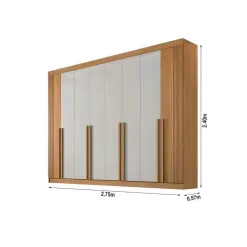 Guarda Roupa Daymond Casal 8 Portas 8 Gavetas D Doro Medidas