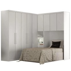 Guarda Roupa Modulado Rizon 004 Solteiro 4 Pecas Novo Horizonte