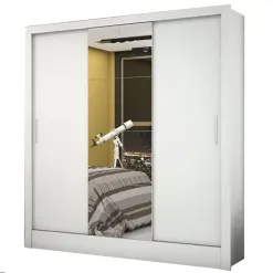 Guarda Roupa Santiago Casal 3 Portas 3 Gavetas Carioca Branco