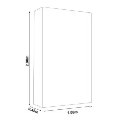 Guarda Roupa Sevilha Solteiro Com Espelho 2 Portas 6 Gavetas Medidas