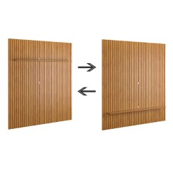 Painel Supremo 230cm Para TV Ate 85 Polegadas Patrimar Cinamomo Detalhe