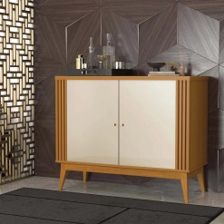 Buffet Argo 90cm Aparador 2 Portas EDN Cedro Off