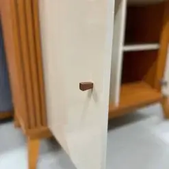 Buffet Argo 90cm Aparador 2 Portas EDN Cedro Off White Interno